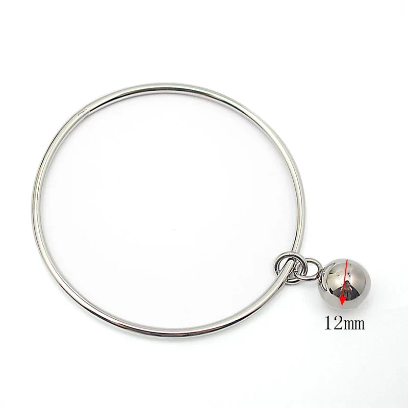 Round Pendant with All Crystal Cuff Bangles Metal