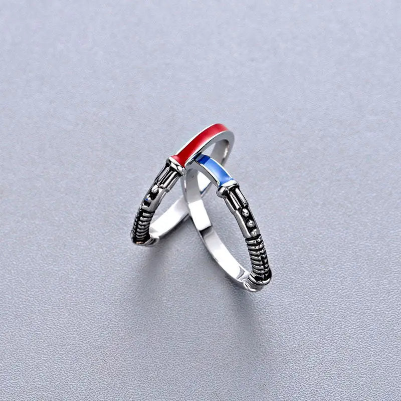 DCARZZ BestLightsaber Ring Set for Men Punk Vintage