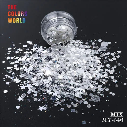 TCT-093 Mix Shape Mix Size Nail Glitter