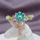 High Quality Colorful Enamel Flower Hair Claws Wedding