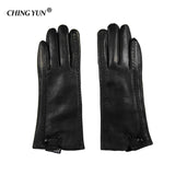 New Women's Gloves Genuine Leather Winter Warm Fluff
