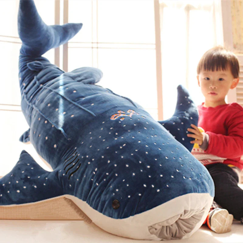 50/100CM New Cartoon Blue Shark Stuffed Plush Toys