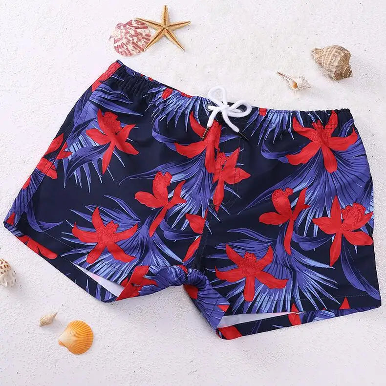 Men's Printed Board Shorts Quick Dry Beach Shorts