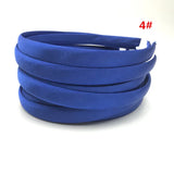 24Pcs/Lot 15mm 24 Colors Satin Fabric Covered Resin