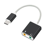 USB Type C Type-C External Sound Card Adapter