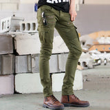 Green Black Denim Biker jeans Mens Skinny 2024