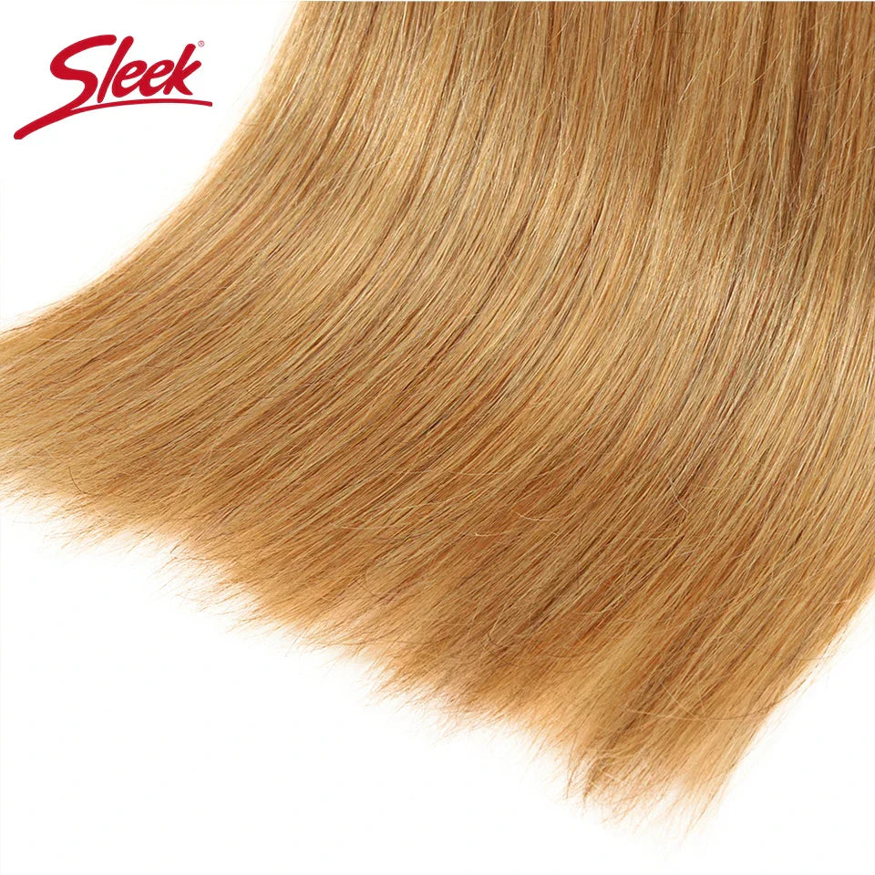 Sleek Honey Blonde 27 Color Mink Brazilian Natural