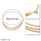 Sexy Bikini Beach Multilayer Waist Belt Chain Long