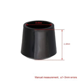 12Pcs 10-35mm Inner Diameter Black Round Furniture Chair