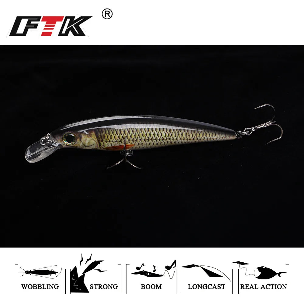 FTK Fishing Lure 1 pc Bass Lure 100mm/12g