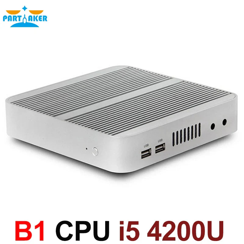 Fanless 4K HTPC TV Box Nuc Computer Barebone