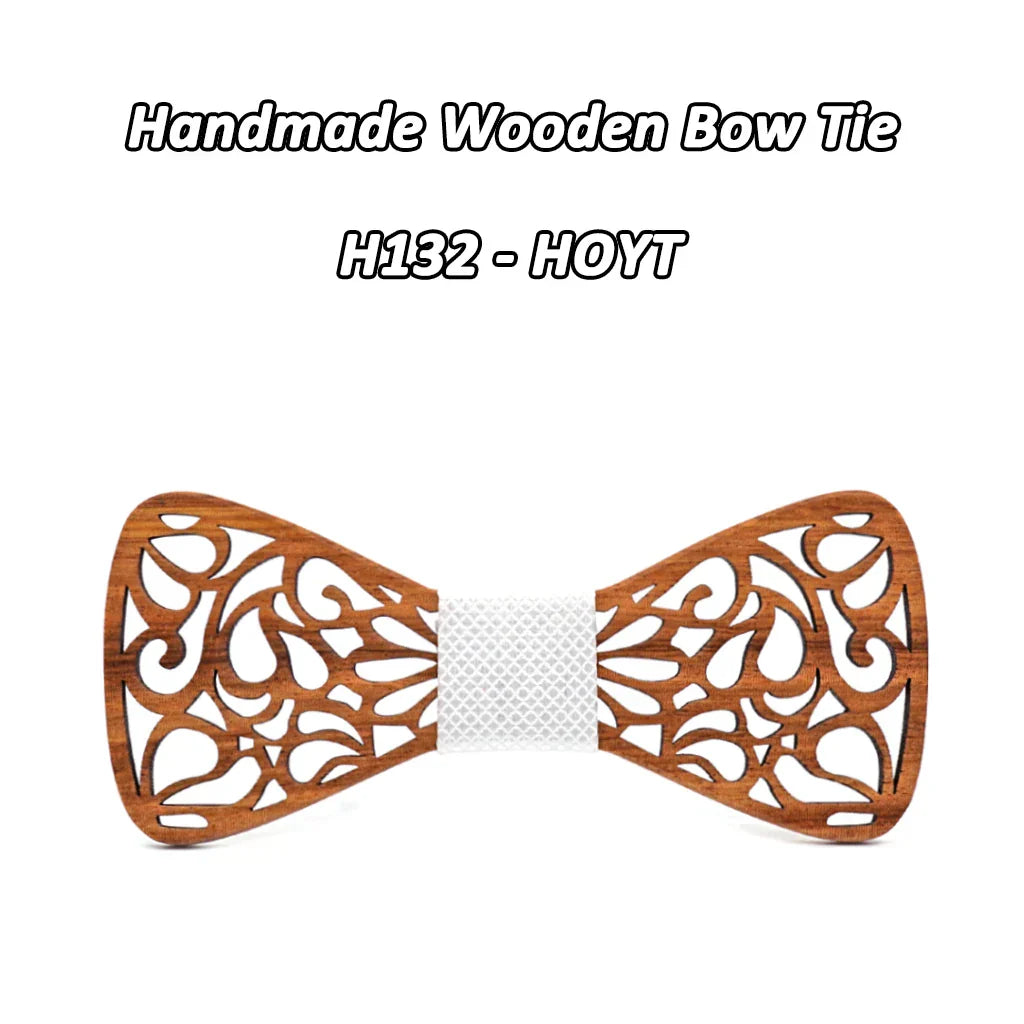 Mahoosive New Floral Wood Bow Ties for Men