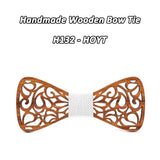 Mahoosive New Floral Wood Bow Ties for Men