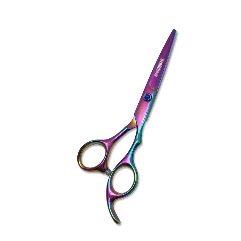 Brainbow 6''Hair Scissors Professional Barber Shop Hairdressing Styling