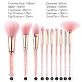 Zoreya Brand Concealer Blending Professional Makeup Brushes 10pcs