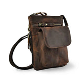 Original Leather Male Casual Design Mini Shoulder Messenger