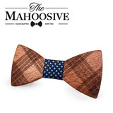 Mahoosive Wood Bow Ties for Mens Wedding Suits