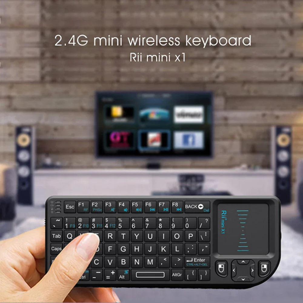 Rii X1 2.4GHz Mini Wireless Keyboard English/ES/FR Keyboards