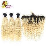 Facebeauty 1B 613 Blonde Ombre Remy Weft Brazilian