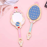 Anime Moon Metal Oval Hand Held Makeup Mirror