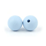 Joepeada 300Pcs/lots 12mm Round Silicone Teething Beads Food