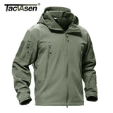 TACVASEN Winter Waterproof Fleece Lined Jackets Men's Safari