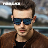 YOOSKE Classic Polarized Sunglasses Men Driving Brand Design