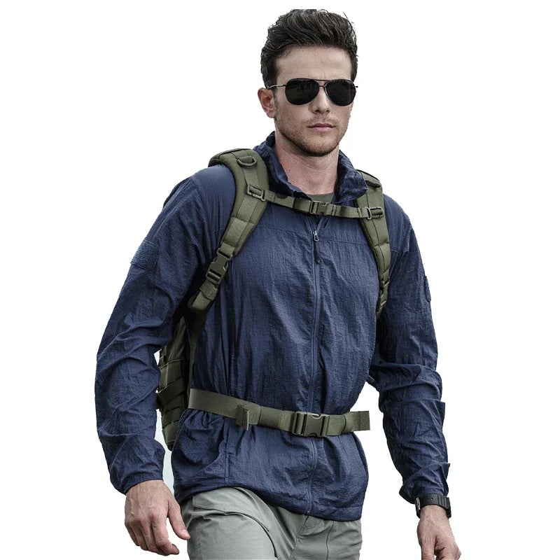 Lightweight Waterproof Tactical Jacket Men Summer Breathable Thin