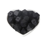 Joepada 100Pcs 14mm Hexagon Silicone Beads Food grade