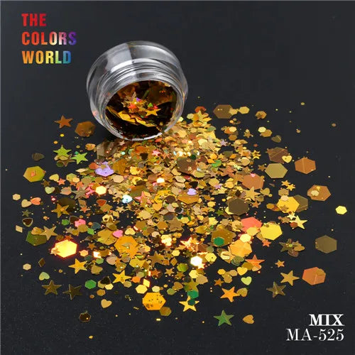 TCT-093 Mix Shape Mix Size Nail Glitter