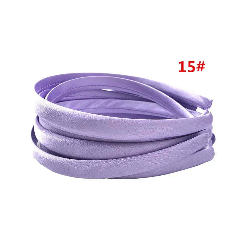 24Pcs/Lot 15mm 24 Colors Satin Fabric Covered Resin