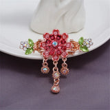 High Quality Colorful Enamel Flower Hair Claws Wedding