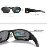 KDEAM Outdoor Sports Polarized Sunglasses Men Curve Cutting