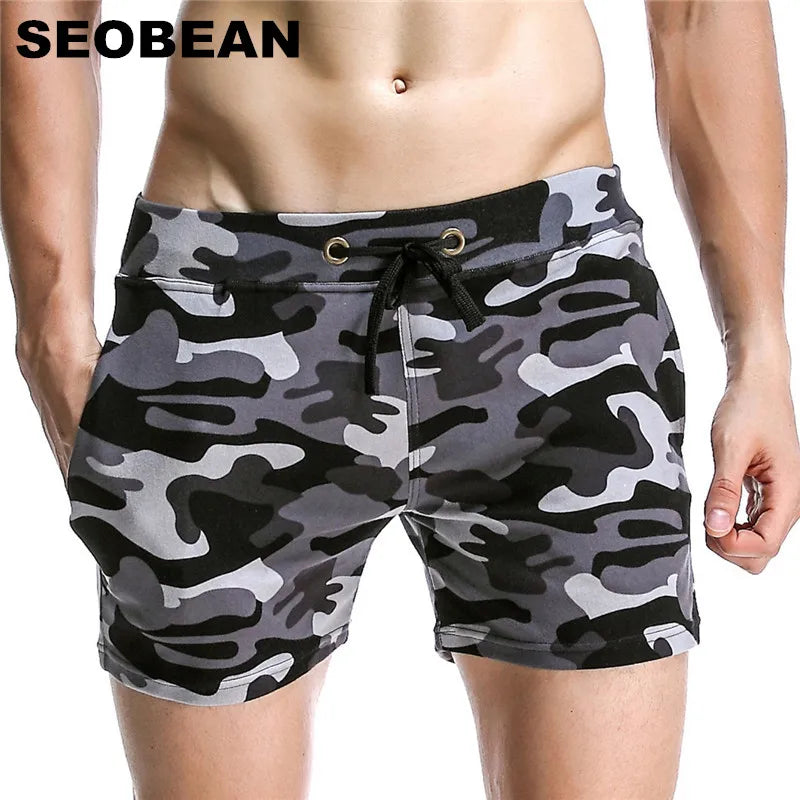 SEOBEAN Men's Camo Casual Shorts Summer Style Fashion