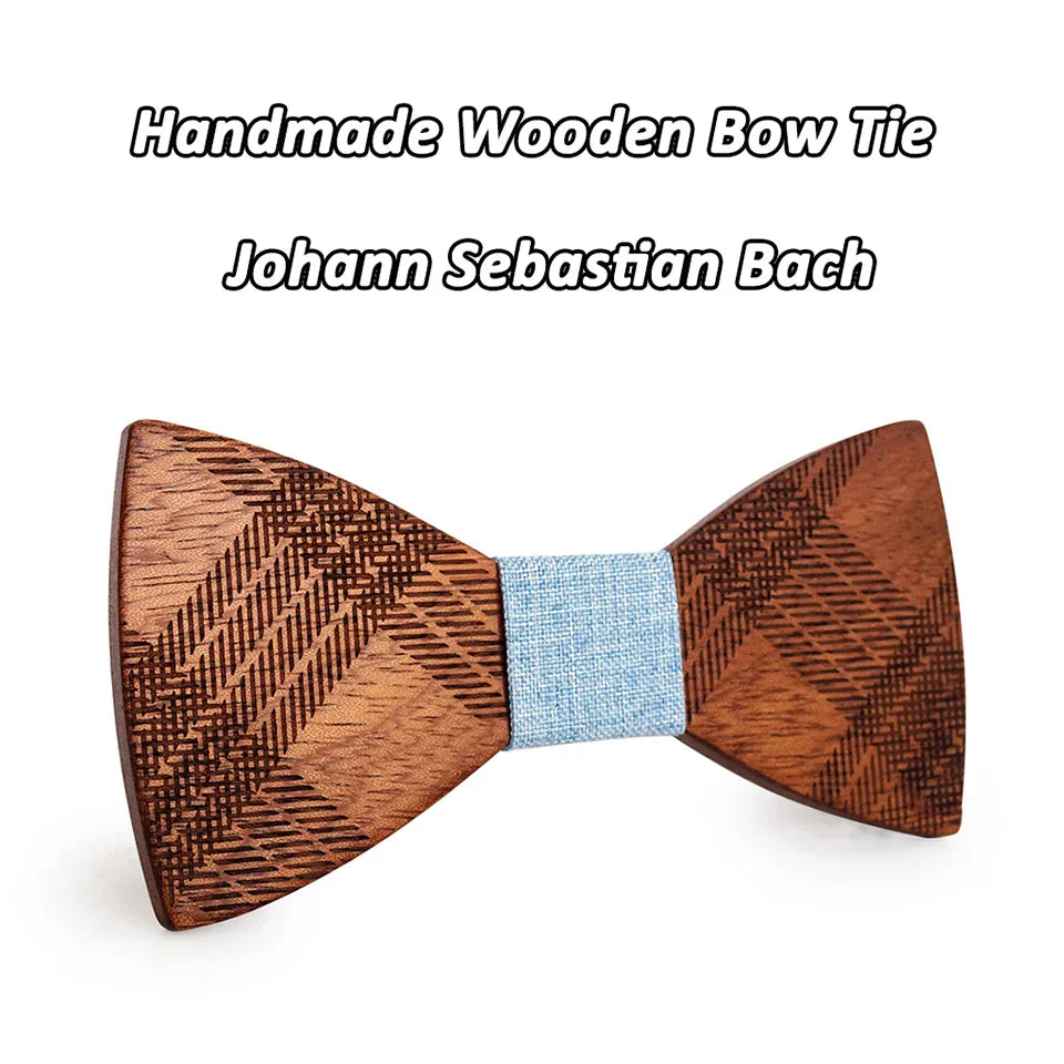 Mahoosive Wood Bow Ties for Mens Wedding Suits