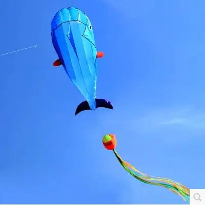 free shipping large dolphin kite flying soft kites