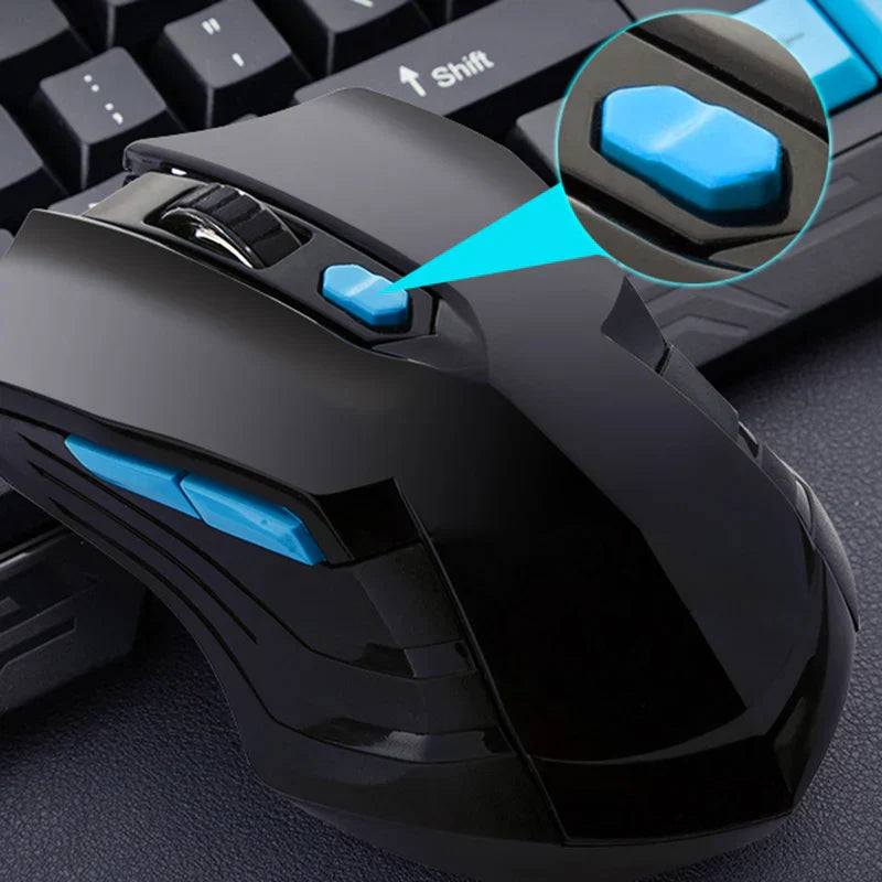 Keyboard Mouse Combos Waterproof Multimedia 2.4GHz Wireless Gaming