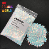 TCT-237 Hexagon Shape Mix Size Nails Glitter Nail