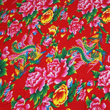 100 Cotton Textile Ethnic Chinese Traditional Big Peony