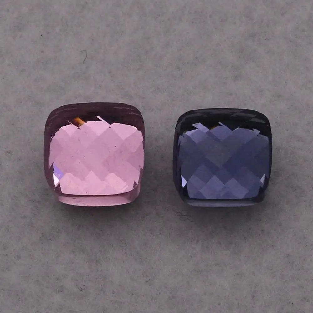 JSBAO Diy Combination Double Beautiful Pink Purple Glass