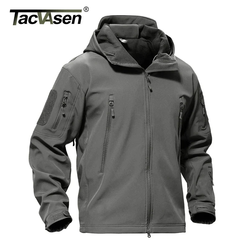 TACVASEN Winter Waterproof Fleece Lined Jackets Men's Safari