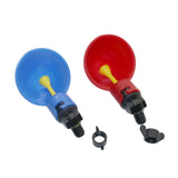 100 Pcs Red/Blue Automatic Chicken Drinking Fountains with