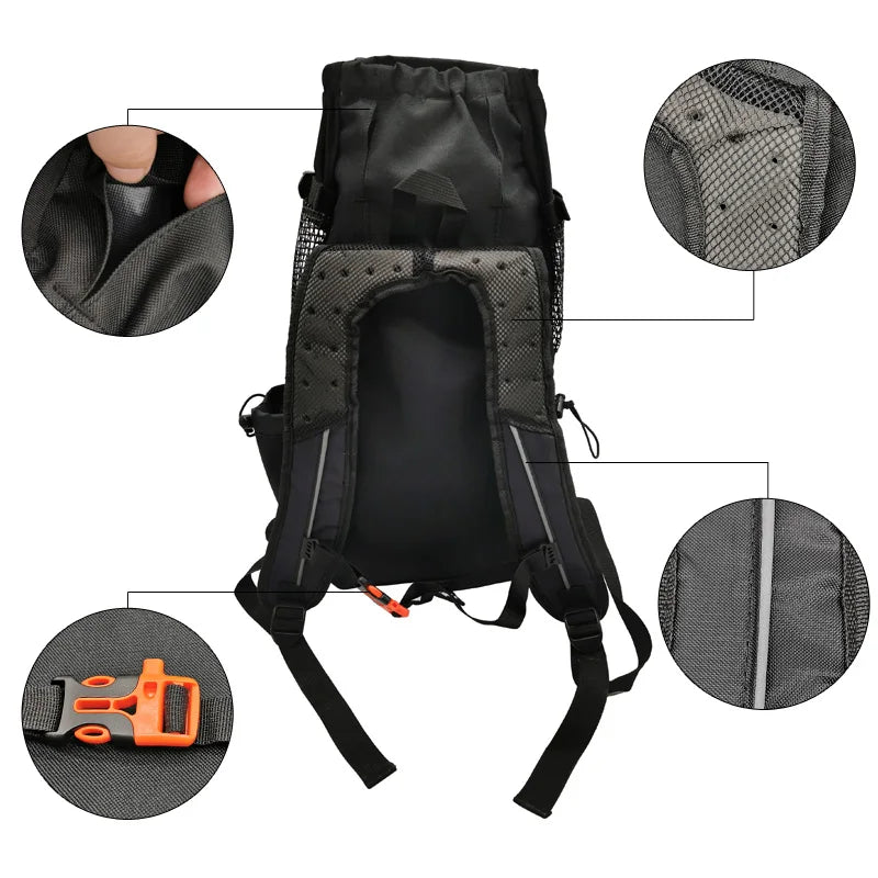 Adjustable Pet Dog Outdoor Travel Backpack For Hiking