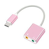 USB Type C Type-C External Sound Card Adapter