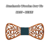 Mahoosive New Floral Wood Bow Ties for Men