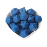 Joepada 100Pcs 14mm Hexagon Silicone Beads Food grade