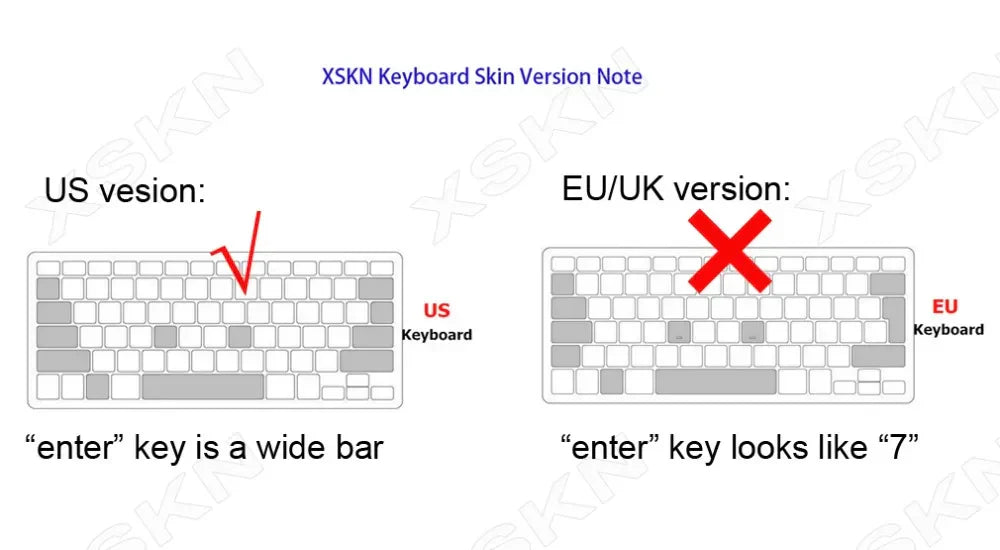 XSKN USMC Marine Flag Silicone Keyboard Cover Skin