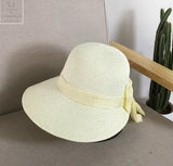 2018 Women's Sun Hat Big Bow Wide Brim