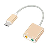 USB Type C Type-C External Sound Card Adapter