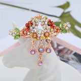 High Quality Colorful Enamel Flower Hair Claws Wedding